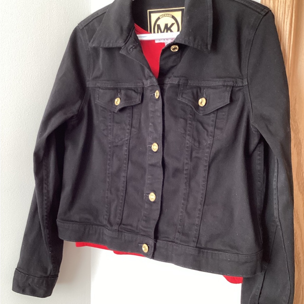 Michael Kors Black Denim Jacket